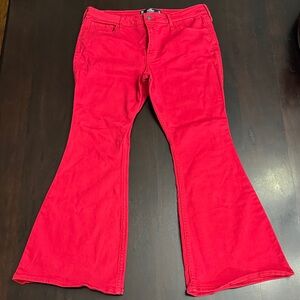 Hollister High-Rise Vintage Flare in Bold Red Size 32x30